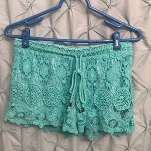 Bohemian Aqua Shorts